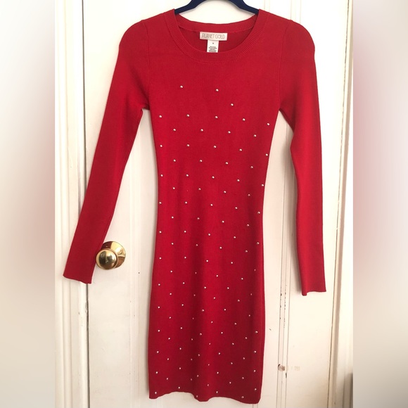 Planet Gold Juniors Studded Sweater Dress - Picture 10 of 10